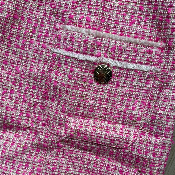 Lilly Pulitzer Pink Puff Sleeve Mock Neck Dress - Picture 4 of 4